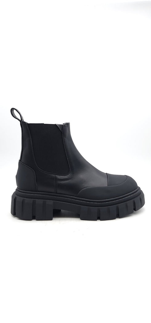 La Canadienne Womens Kyree Leather cold Casual Ankle Boots Black Size 6.5
